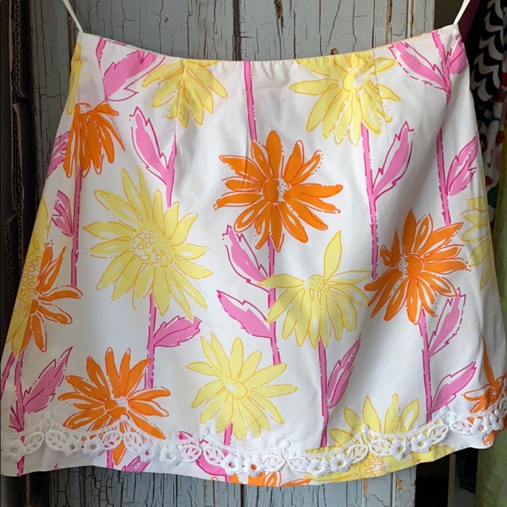 Lilly Pulitzer flower skirt